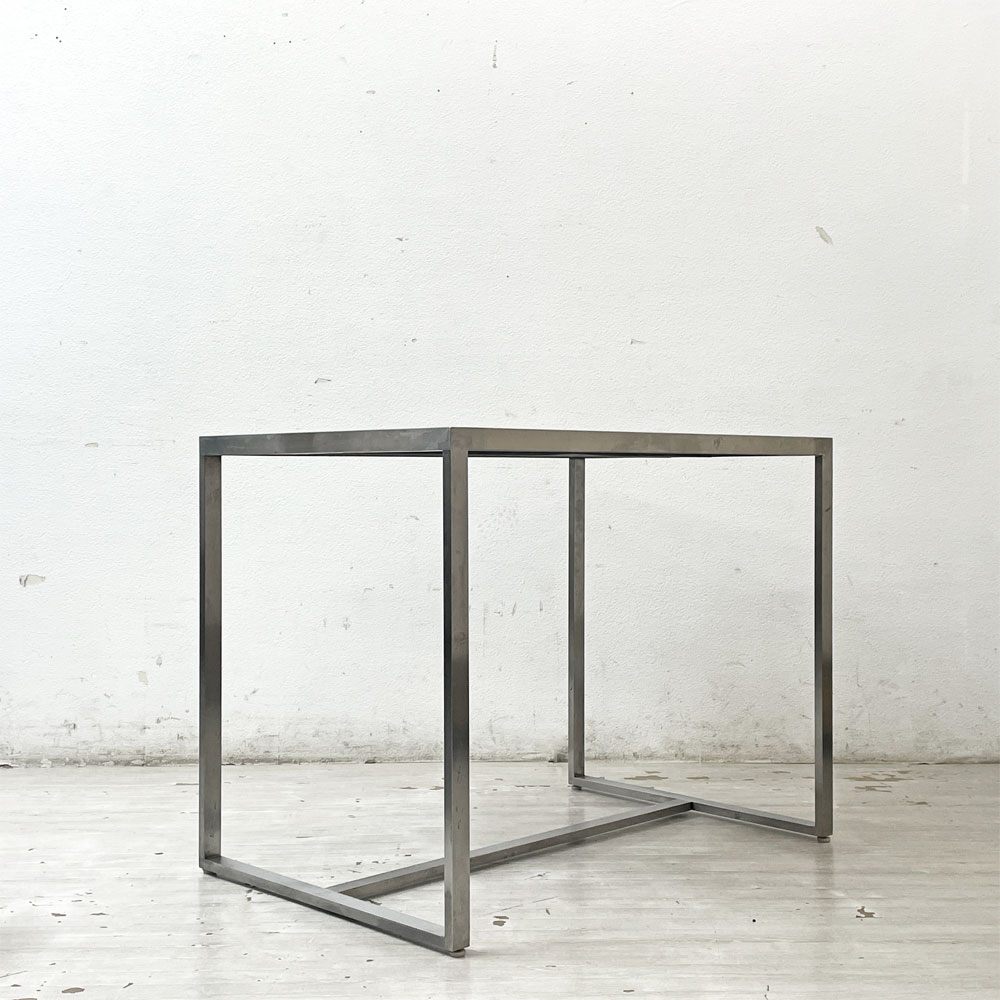 シンプルデザイン Simple Design ステンレス デスク テーブル W90cm インダストリアルスタイル ●