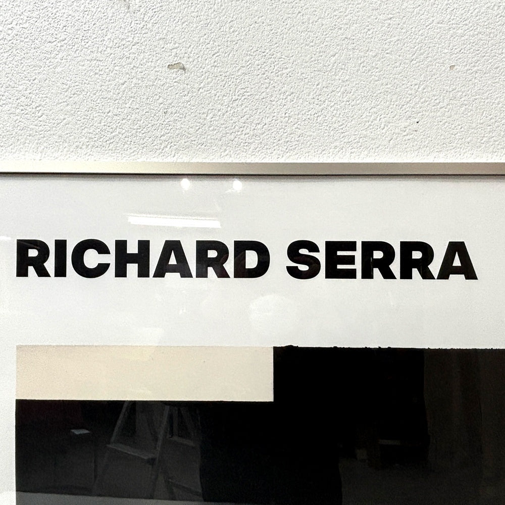 リチャード・セラ Richard Serra Triptychs & Diptychs展 展覧会ポスター W101.5cm ブラック ガゴシアン・ギャラリー Gagosian Gallery 2019年 アメリカ 額装品 ●