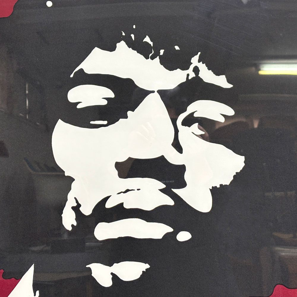 コンラッドリーチ CONRAD LEACH ジミ・ヘンドリックス Jimi Hendrix シルクスクリーン アートフレーム ポスター ポップアート 78/100 希少 56×69.5cm(スクリーンサイズ) 額装品 B ●