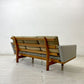 ゲタマ GETAMA GE236 3シーター ソファ ハンス・J・ウェグナー Hans J Wegner ファブリック マハラム社 モード生地 オーク無垢材 北欧 デンマーク ビンテージ ●