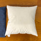 カッシーナイクスシー Cassina ixc. クッション W45cm ターコイズブルー×ブラウン フェザー 織柄 モダン B ◎