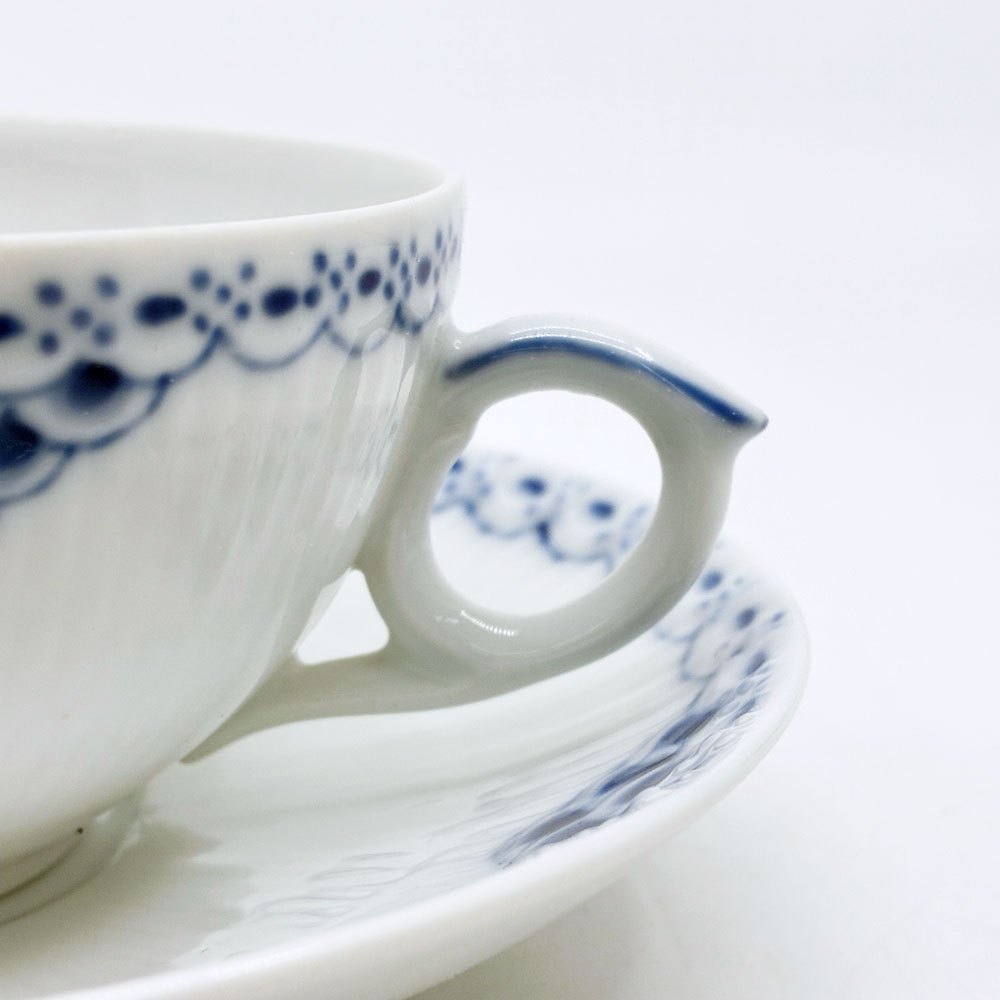 ロイヤルコペンハーゲン ROYAL COPENHAGEN プリンセス ティーカップ&ソーサー 220ml C&S デンマーク 北欧食器 E ●