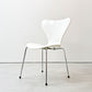 フリッツハンセン Fritz Hansen 3107 セブンチェア ホワイト ラッカー仕上げ スタッキング アルネ・ヤコブセン Arne Jacobsen デンマーク 北欧家具 B ●