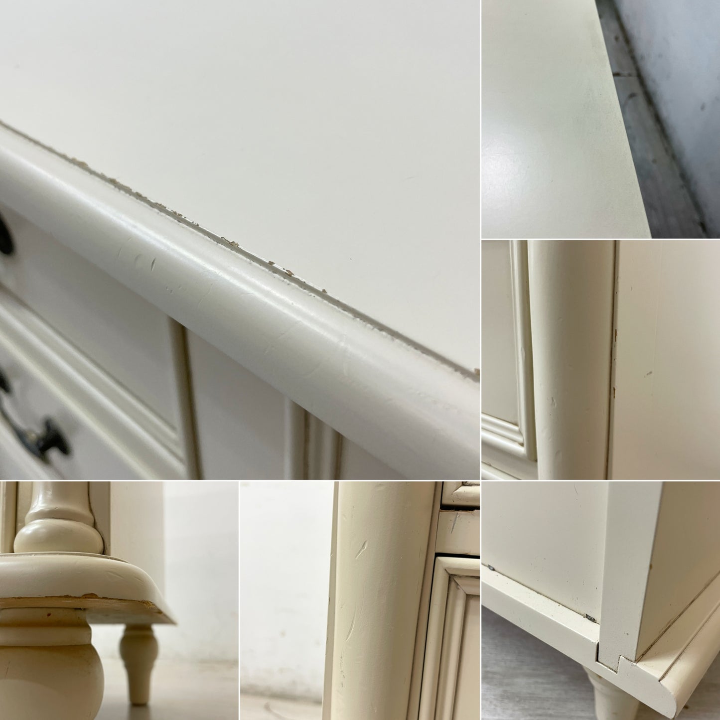 ローラアシュレイ LAURA ASHLEY クリフトン CLIFTON 4段 チェスト オフホワイト 廃盤 カントリースタイル ●