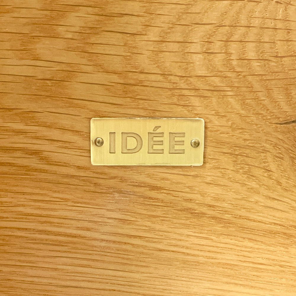 イデー IDEE スデュー SOUDIEUX ダイニングテーブル ホワイトオーク無垢材 オイルフィニッシュ スチールレッグ W160 端喰加工 工業系 定価￥239,900- ●