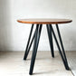 かなでもの KANADEMONO ザ・カフェテーブル THE CAFE TABLE Black Steel 4pin ラウンド Φ80cm ラバーウッド天板 ★