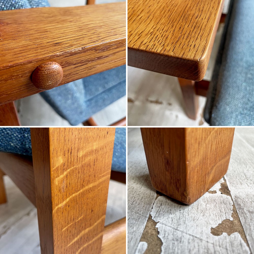 ゲタマ GETAMA GE163A 1Pソファ ラウンジチェア イージーチェア ハイバック オーク無垢材 ハンス・J・ウェグナー ビンテージ 北欧家具 希少 ♪