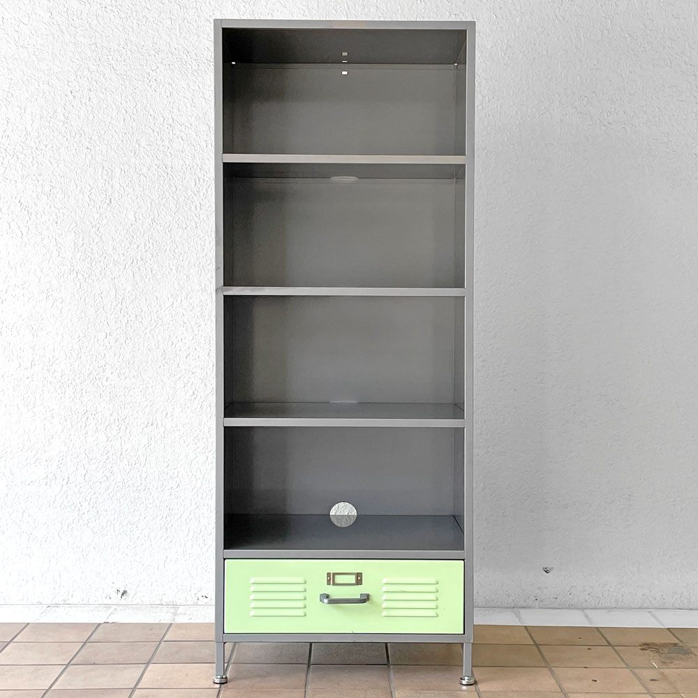 ポッタリーバーン ティーン Pottery Barn Teenティーン ロッカーブックシェルフ Locker Bookshelf 1ドロワー 本棚 ◇