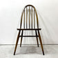 アーコール Ercol クエーカーチェア ダイニングチェア ハイバック エルム材 × ビーチ材 UKビンテージ 英国家具 ●