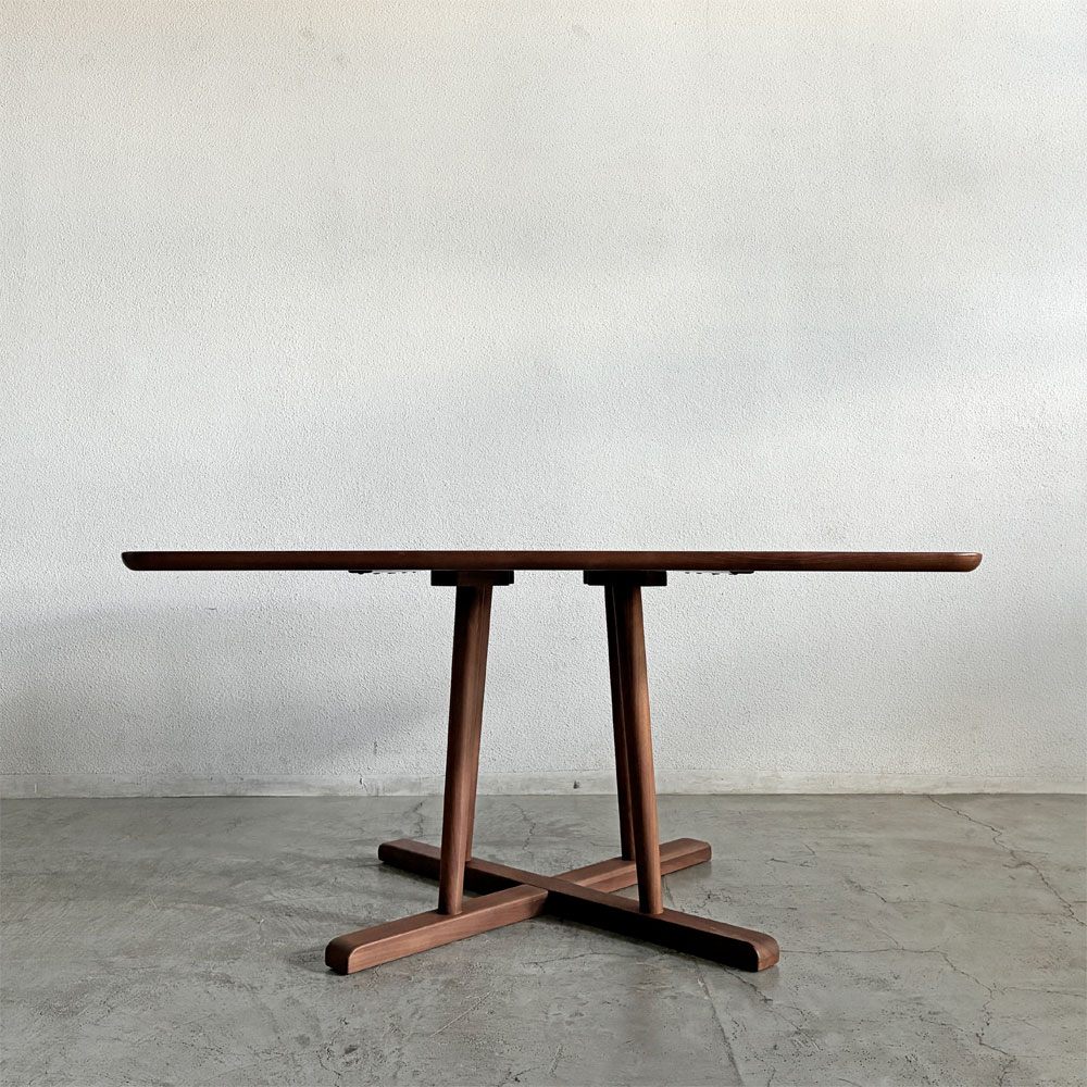 アクタス ACTUS タイム THYME ダイニングテーブル LDテーブル スクエア W120cm ウォールナット材 定価￥204,600- 〓