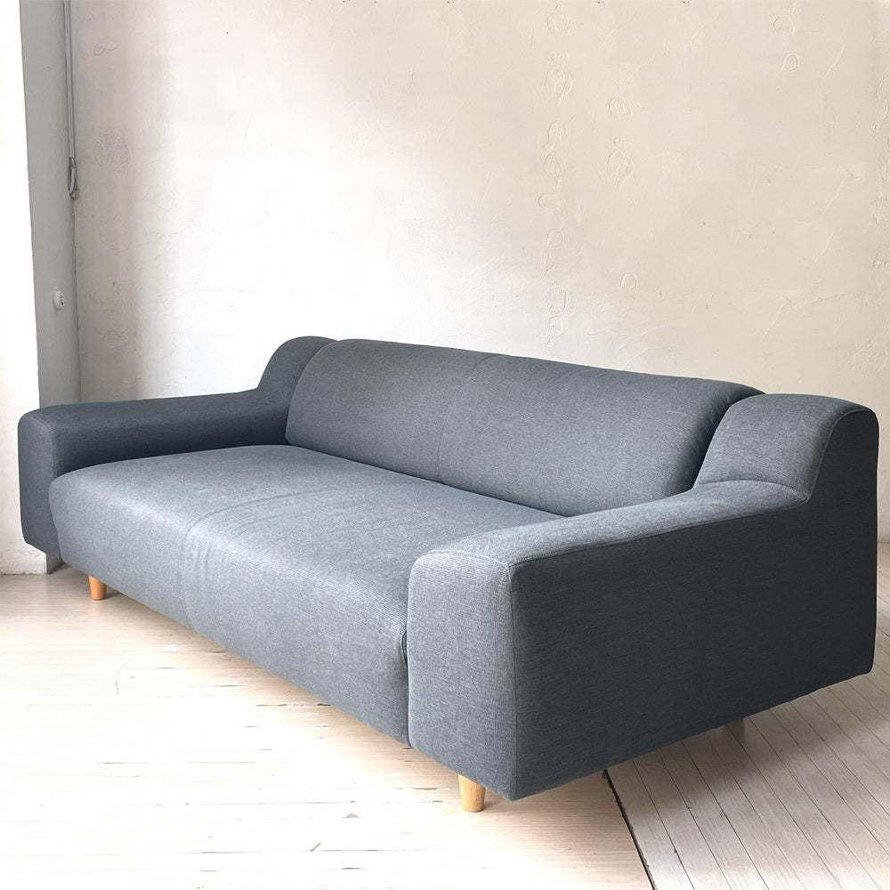 イデー IDEE プレジール PLAISIR 3シーター ソファ ファブリック ローバック ブルーグレー 定価139,900円  ★