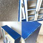 ジャパンビンテージ Japan Vintage ペインテッド ガラスキャビネット Painted Cabinet リメイク 古家具 古道具 型板ガラス ★