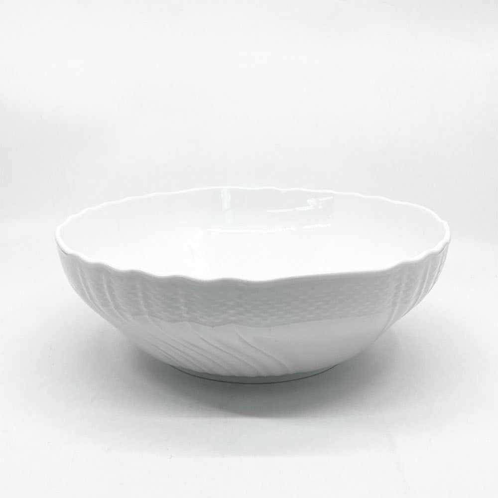 ジノリ GINORI1735 ベッキオジノリホワイト サラダボウル ラウンド 25cm 白磁 イタリア 旧リチャードジノリ 定価￥25,080- ●