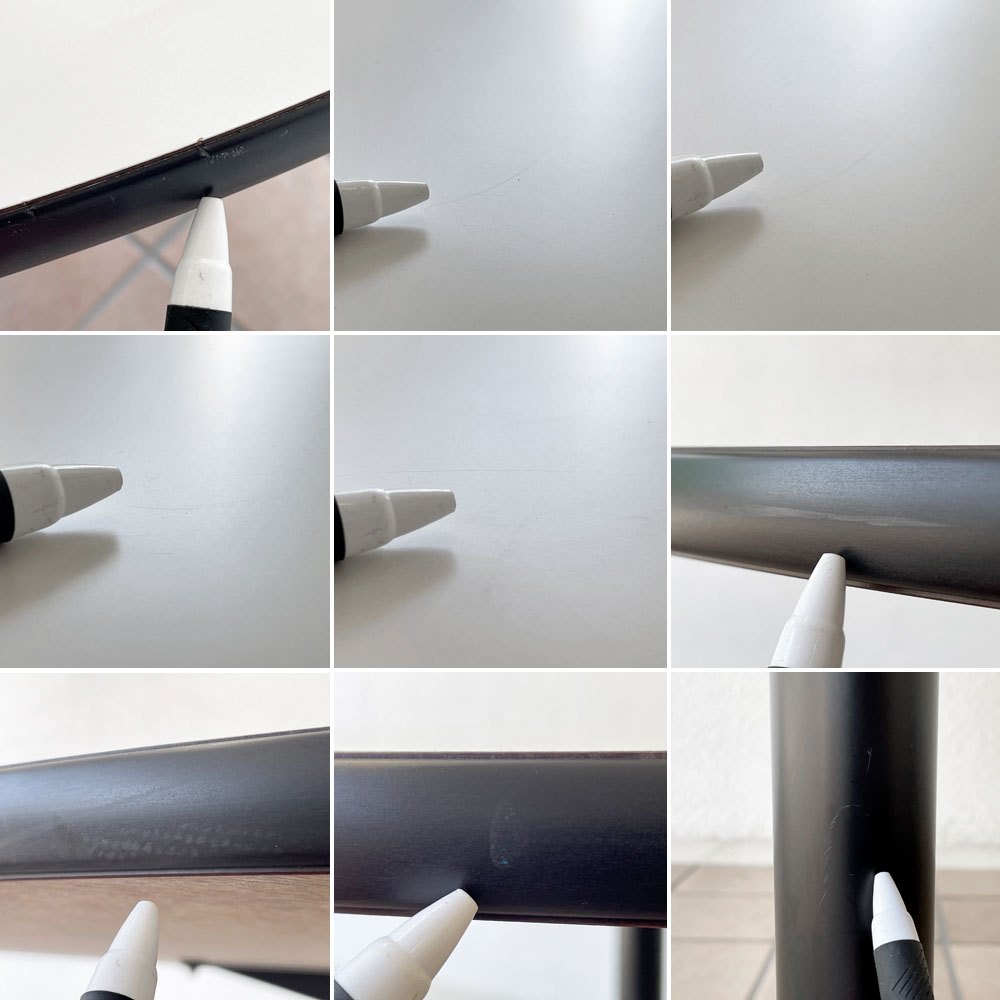 ハーマンミラー Herman Miller コントラクトテーブル ラウンドテーブル W106.5×H70cm ダイニングテーブル イームズ ミッドセンチュリーデザイン ◇