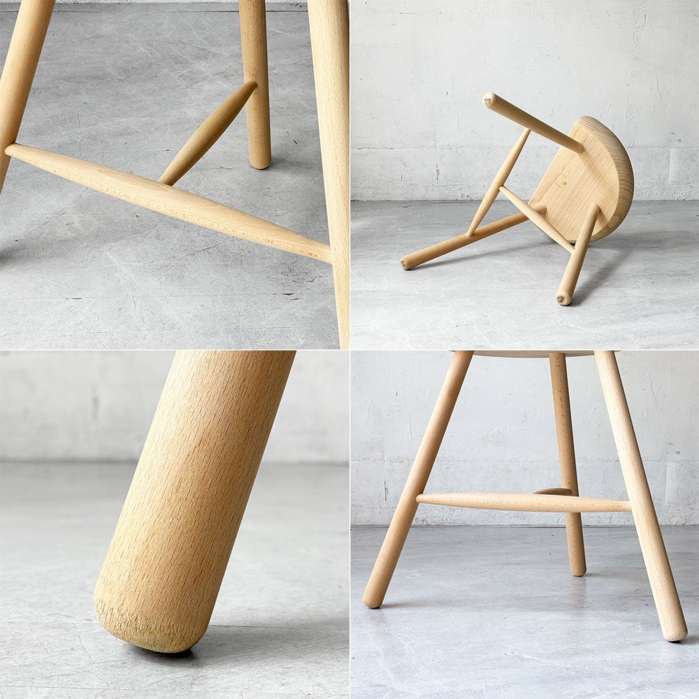 ワーナー Werner シューメーカーチェア Shoemaker Chair NO.49 スツール ビーチ材 ラーズ・ワーナー デンマーク 美品 北欧家具 ★
