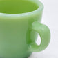 ファイヤーキング Fire King レストランウェアシリーズ ジェダイ Jade-ite ストレート カップ＆ソーサー Straight Cup&Saucer ミルクガラス USビンテージ アンカーホッキング B ●