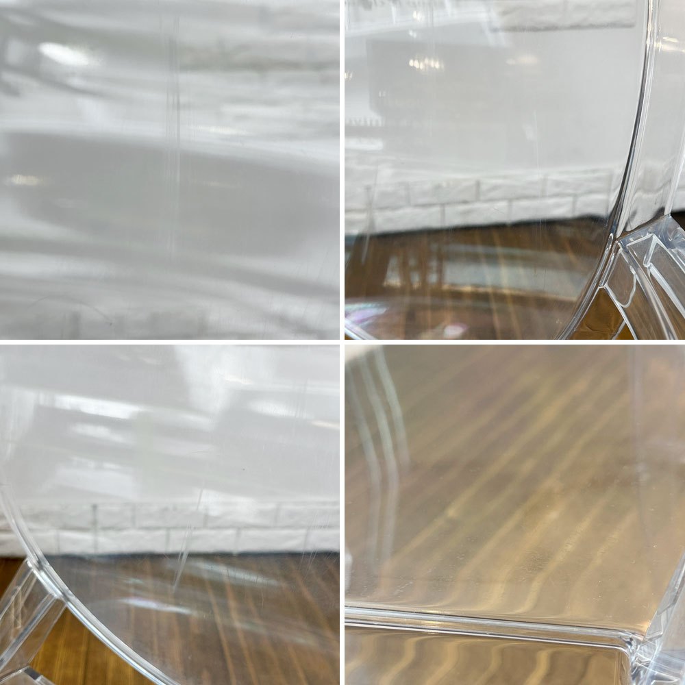 カルテル Kartell ルイゴースト LouisGhost アームチェア クリスタル スタッキング フィリップ・スタルク Philippe Starck イタリア ◎