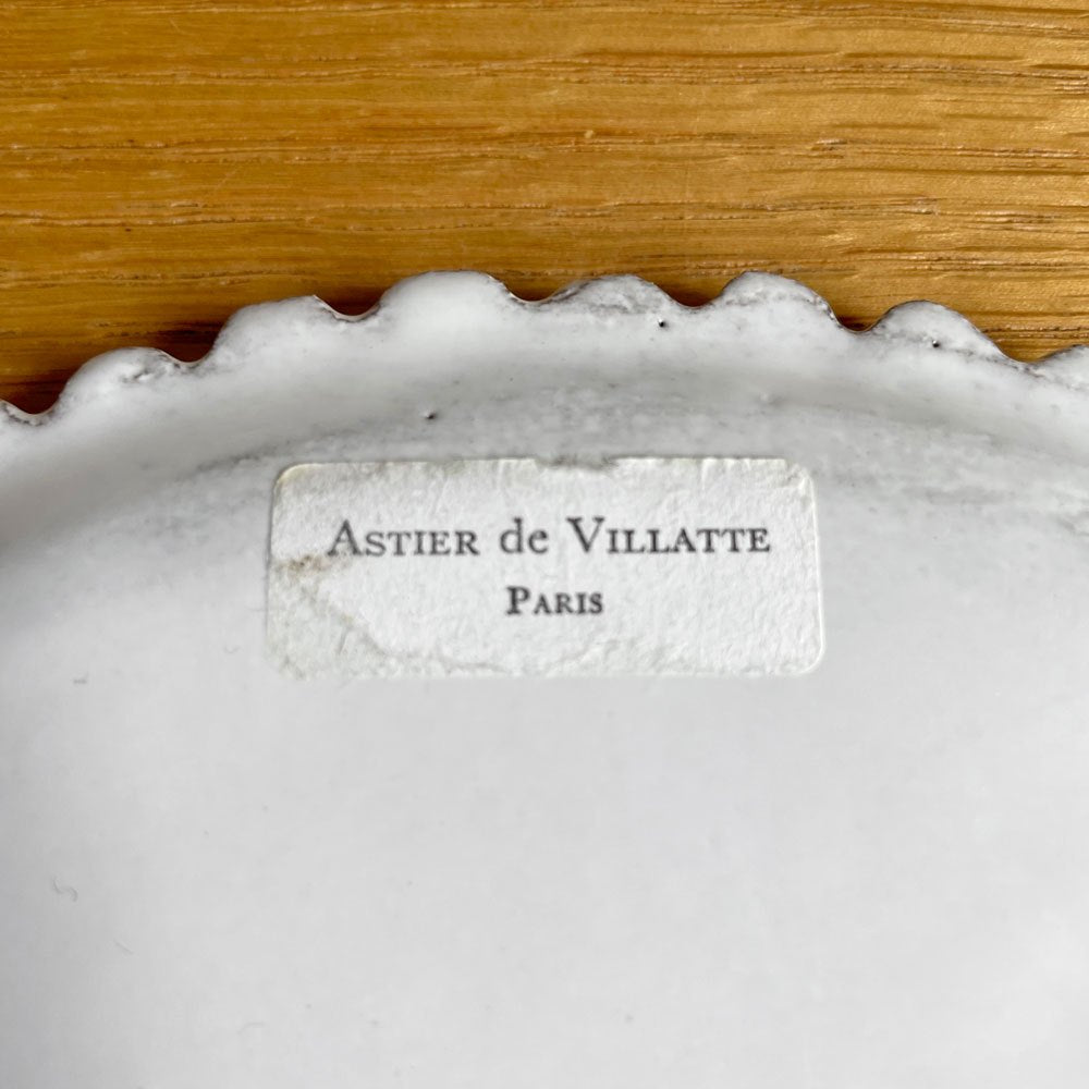 アスティエ・ド・ヴィラット Astier de Villatte アデライド ADELAIDE デザートプレート 21.5cm フランス 定価 \18,590- A ♪