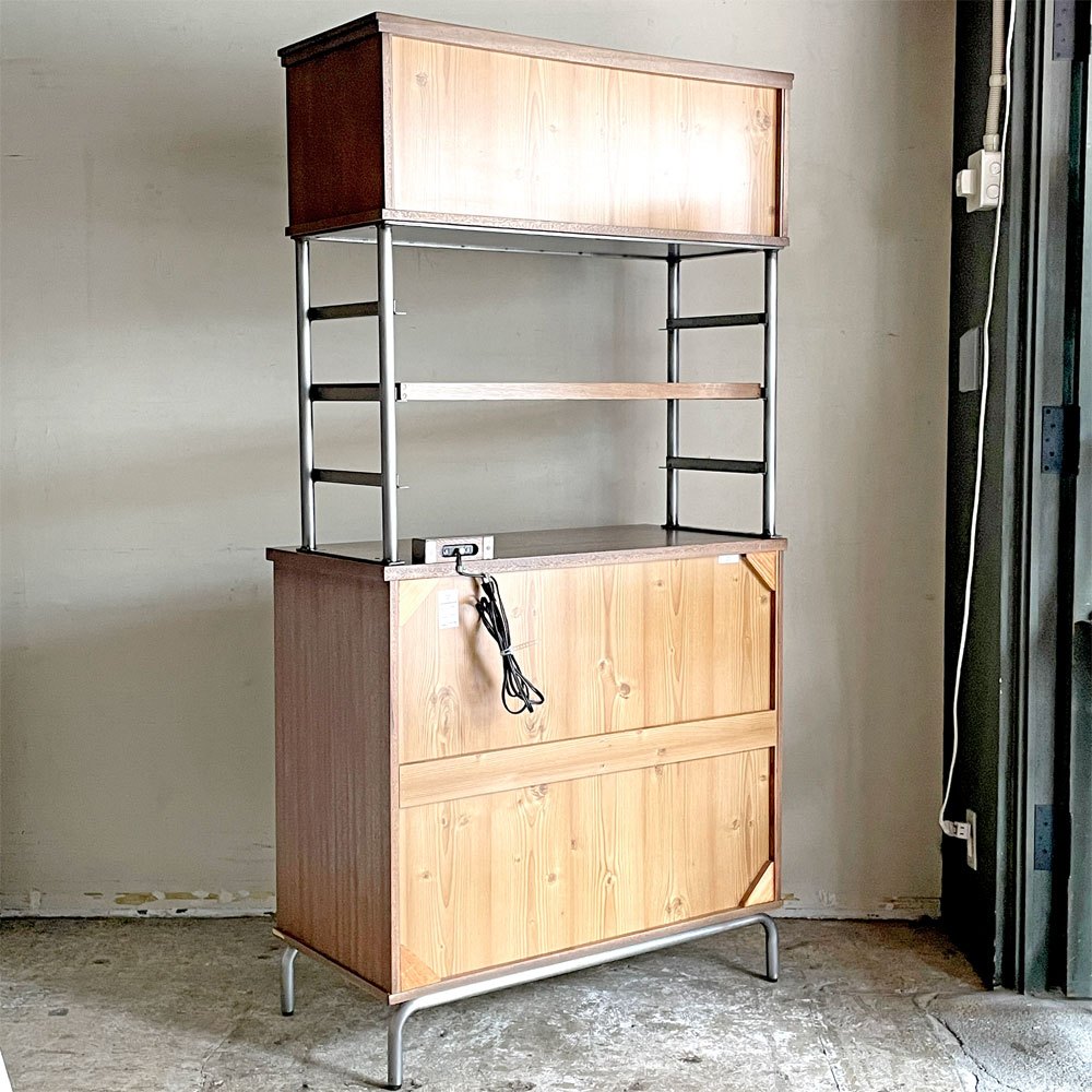 ジャーナルスタンダードファニチャー j.s.F ブリストル BRISTOL キッチンボード 食器棚 カップボード W92cm アッシュ材 廃盤 ■
