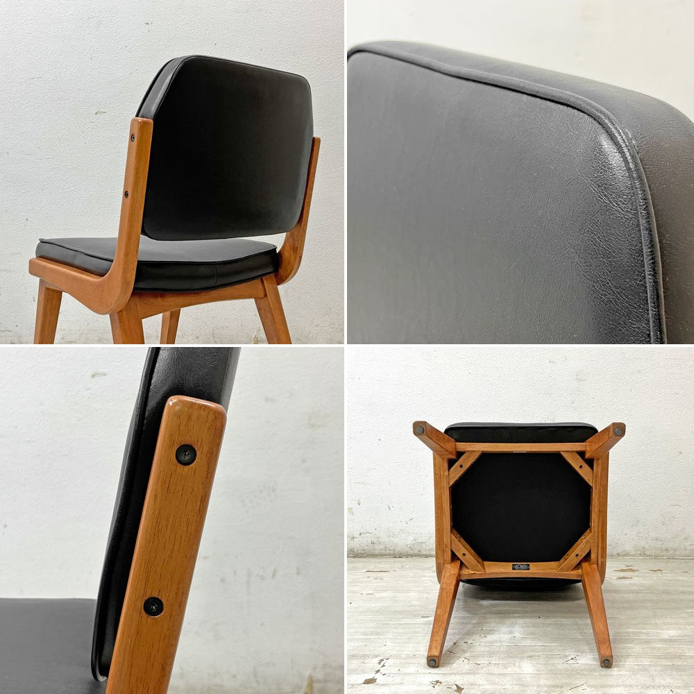 アクメファニチャー ACME Furniture シエラチェア SIERRA CHAIR ダイニングチェア ラバーウッド ビニールレザーシート B ●