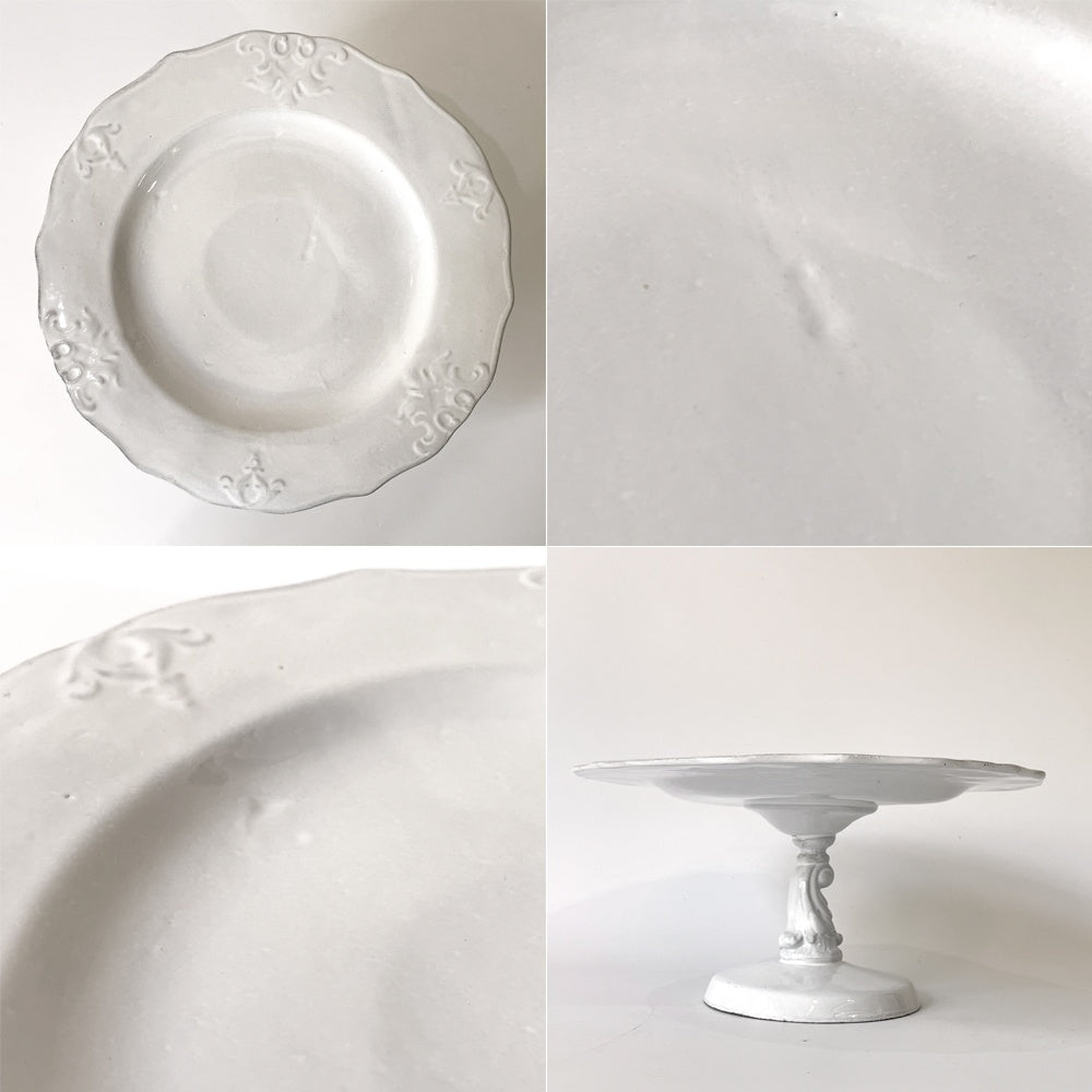 アスティエ・ド・ヴィラット Astier de Villatte アブリル  Avril ケーキスタンド 陶器 フランス 定価44000円 美品 ★