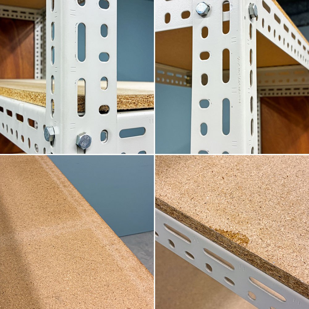 リオン LYON アングルシェルフ SLOTTED ANGLE SHELF 5段 オープンシェルフ W134 x D52 x H200cm P.F.S取扱 ◎