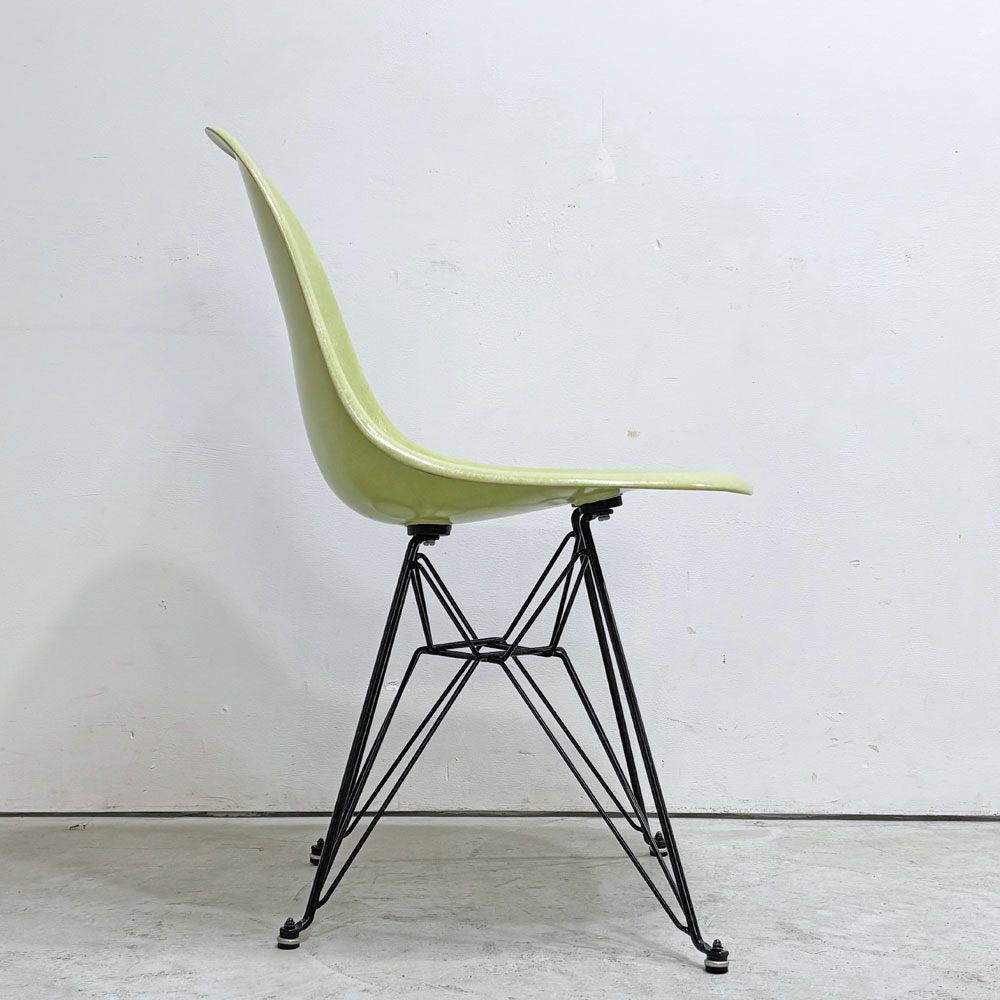 モダニカ MODERNICA サイドシェルチェア FRP ファイバーグラス エッフェルベース セロリ ブラック C&Rイームズ ミッドセンチュリー ●