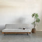 ジャーナルスタンダード  j.s.F ハビタ HABITAT SOFA BED ソファベッド デイベッド 3人掛けソファ W200cm オーク材 ファブリック ベージュ 定価￥231,000- 〓