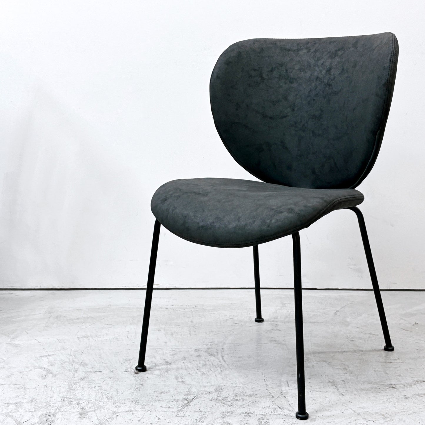 モーダエンカーサ moda en casa コブラチェア COBRA chair ダイニングチェア スモーク ナノファイバー ファブリック モダンデザイン B ●