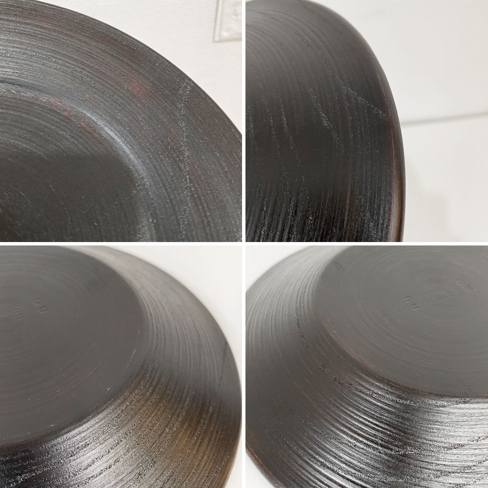 赤木明登 Akito Akagi パスタ皿 黒 nurimono 約21cm 漆器 輪島塗 現代作家 A ◎