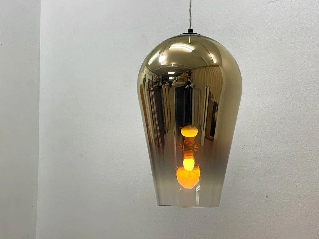 トムディクソン Tom Dixon フェイド ペンダントライト Fade Pendant ゴールド色 廃番 定価115,500円 箱付 展示美品 ●