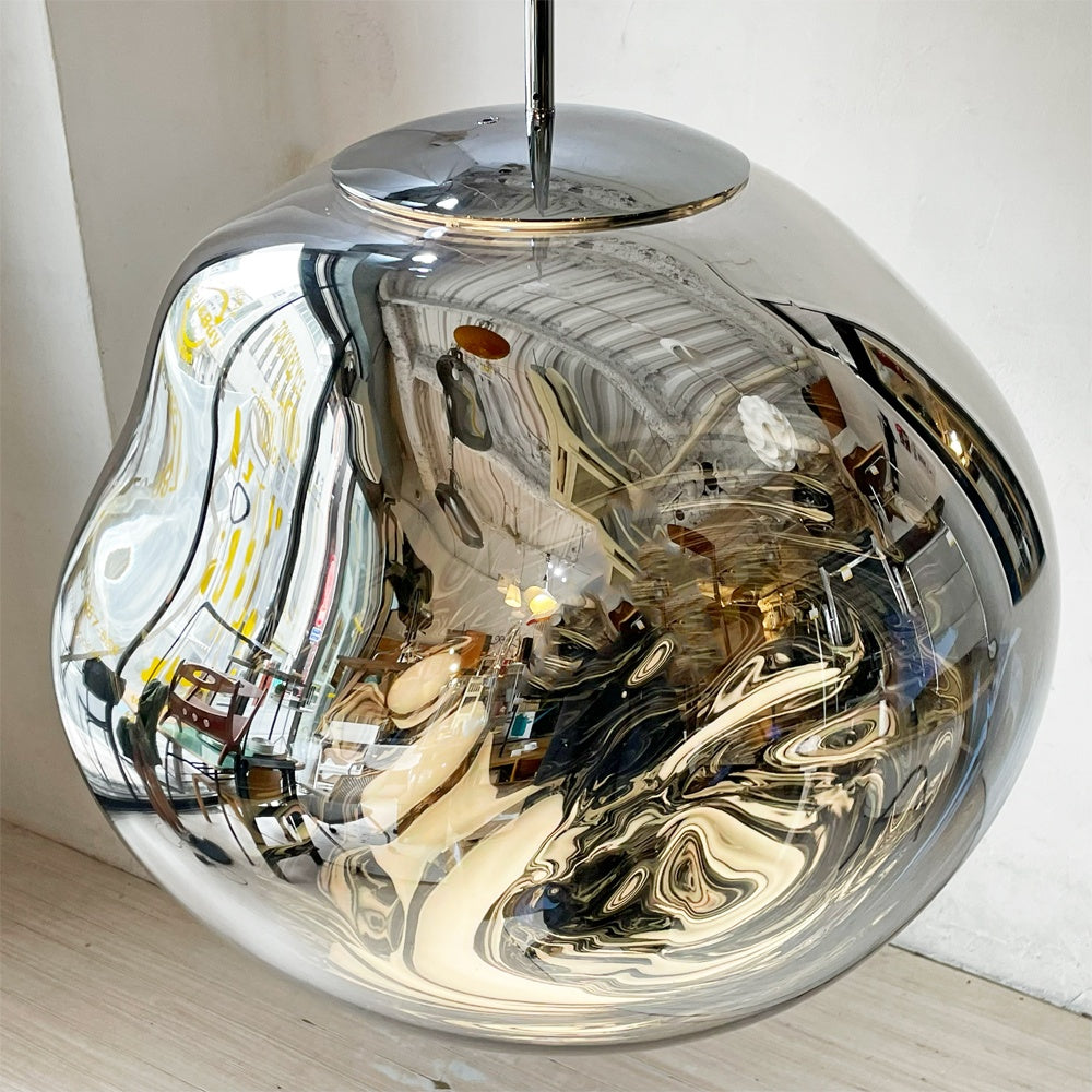トムディクソン Tom Dixon メルト MELT 50 クローム ペンダントライト 内臓LED ヤマギワ取扱 未使用品 箱付 定価￥275,000- ★