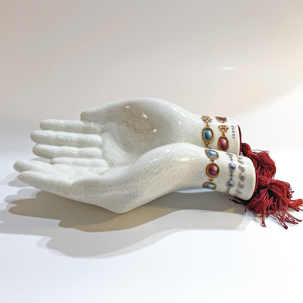 グッチ GUCCI グッチ デコール GUCCI DÉCOR ジュエリー プリント ハンドトレイ Jewelry Print Hand Tray 美品 ★