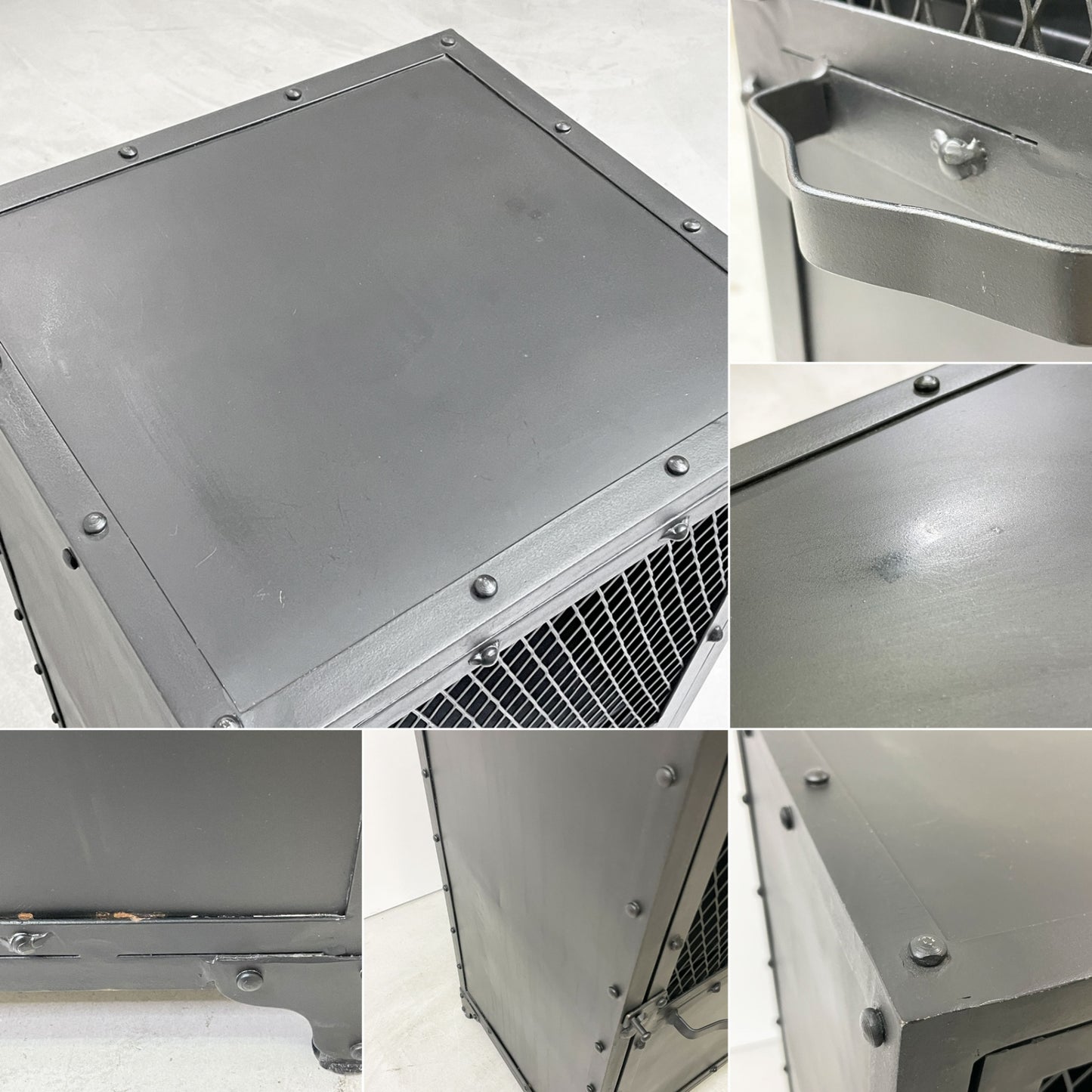 アナザーライフ Another Life アイアンサイドキャビネット IRON SIDE CABINET シェルフ 2段 1ドア ブラック インダストリアル 工業系 定価￥52,800- ●