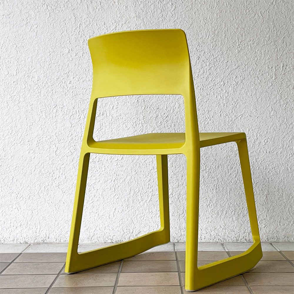ヴィトラ Vitra ティプトン Tip Ton ワークチェア ダイニングチェア デスクチェア マスタード スタッキング チルト機能 定価￥47,300- ◇