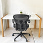 ハーマンミラー Herman Miller アーロンチェア リマスタード フル装備 Aサイズ デスクチェア オフィスチェア オニキスウルトラマット アルミダイキャスタベース ポスチャーフィット 2022年製 ★