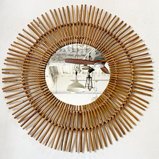 アクメファニチャー ACME Furniture NATURAL RATTAN MIRRORS L バンブー ミラー 壁掛け鏡 ラタン ★