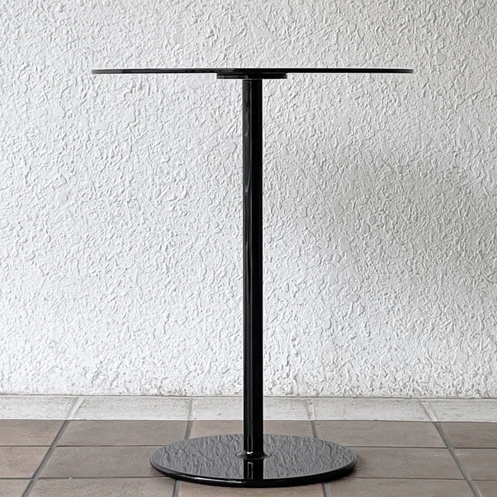 アルフレックス arflex リッツ LITS サイドテーブル コーヒーテーブル Φ45cm グロッシービターブラック 廃番 参考定価￥108,900- ◇