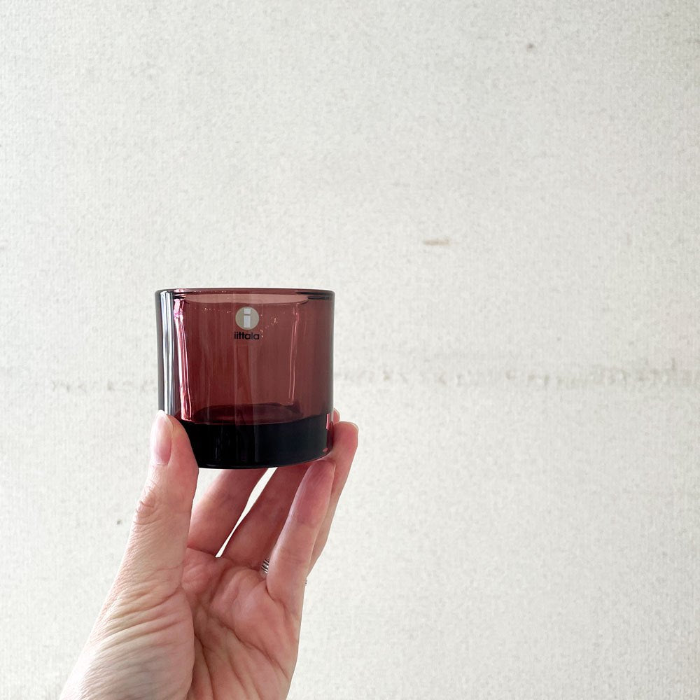 イッタラ iittala マリメッコ marimekko キビ kivi キャンドルホルダー パープル 60mm 箱付 ヘイッキ・オルヴォラ フィンランド scope別注 廃番カラー ◎