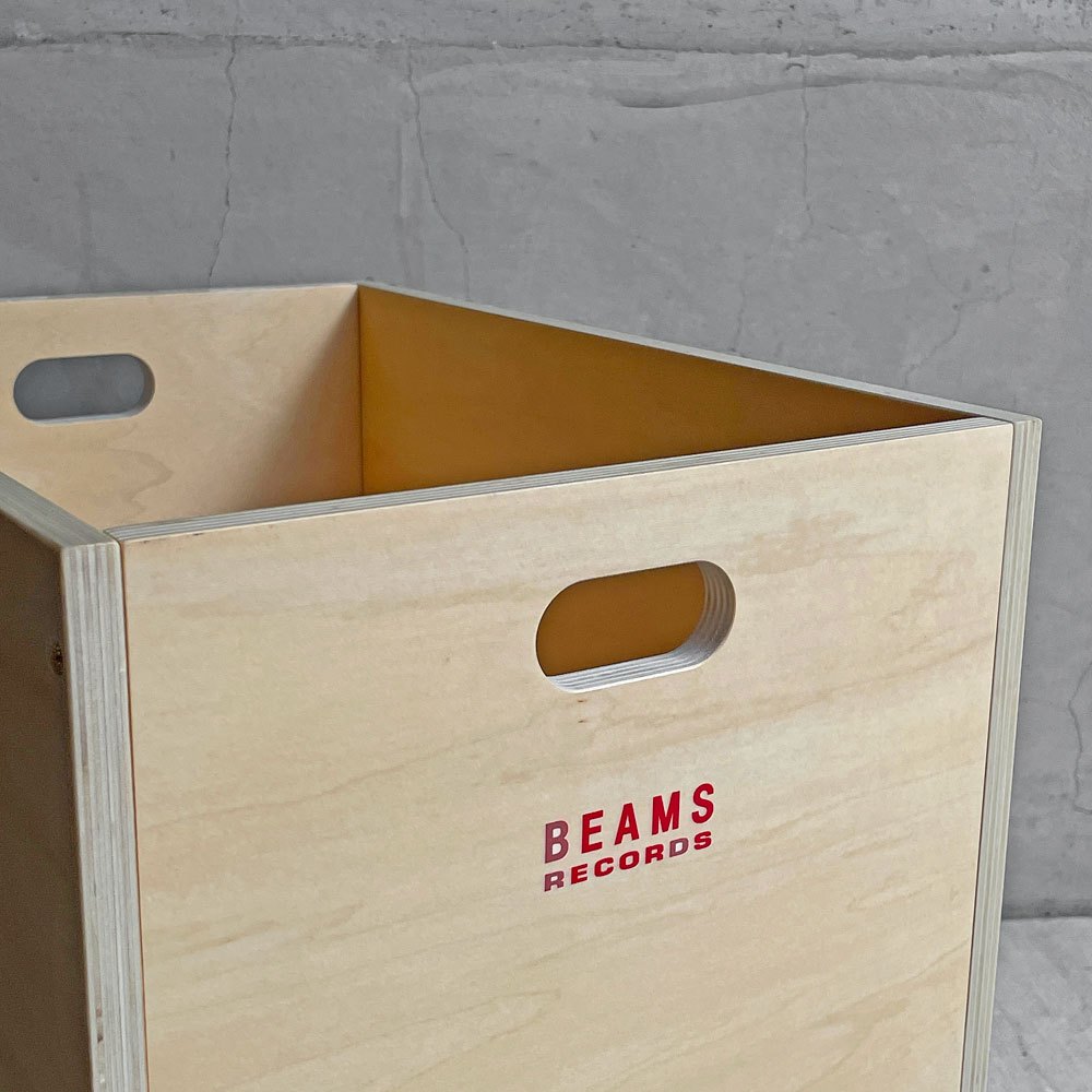 モヘイム MOHEIM × ビームスレコーズ BEAMS RECORDS レコードボックス 別注 LINDEN BOX for 12inch Vinyls + FLAT DOLLY カート付き ♪