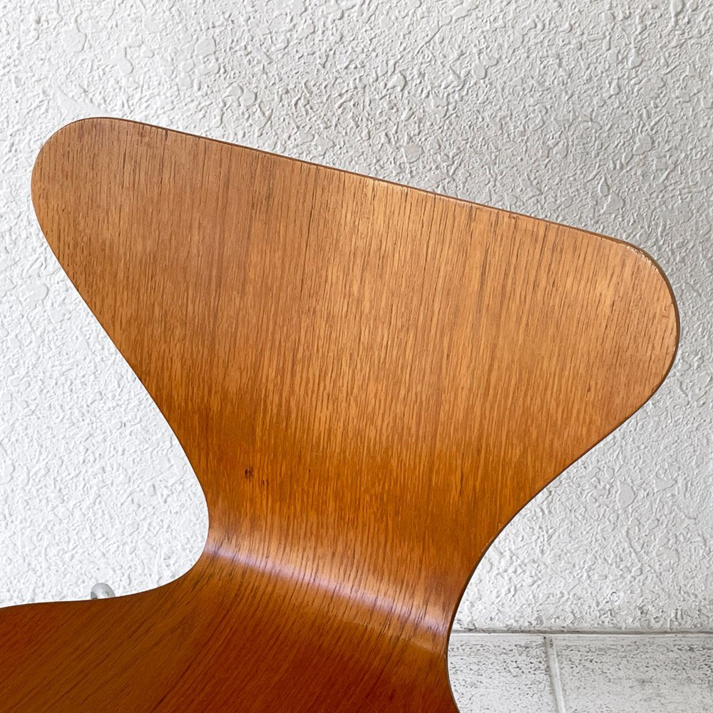 フリッツハンセン Fritz Hansen セブンチェア チーク材 アルネ・ヤコブセン ビンテージ 北欧家具 デンマーク ◇