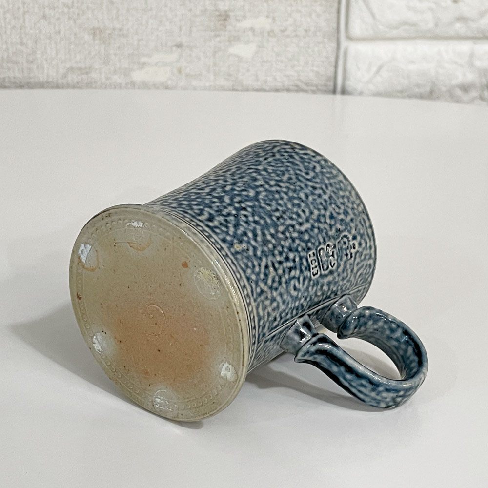 スティーブ・ハリソン Steve Harrison マグカップ ブルー系 ソルトグレーズ ARTS&SCIENCE取扱 2013年 希少 現代作家 ◎