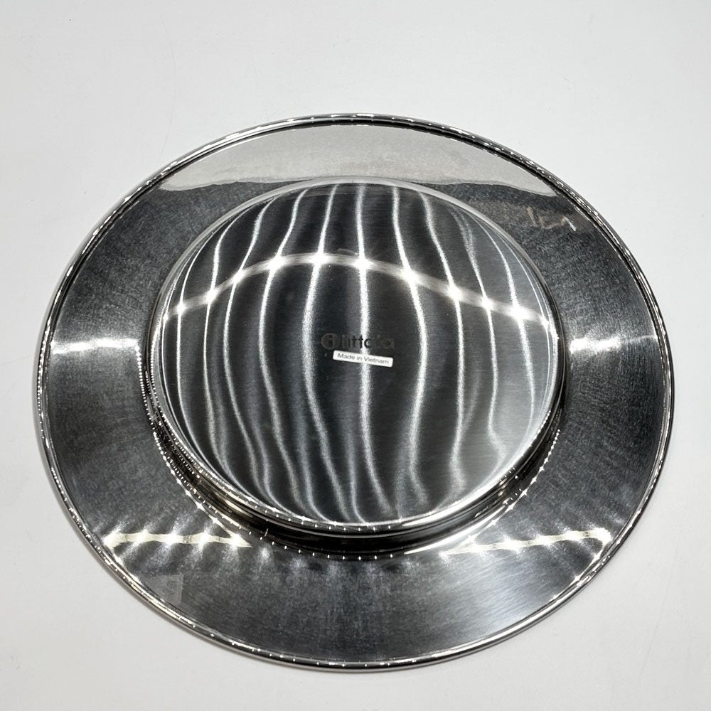 イッタラ iittala サルパネヴァ Sarpaneva スチールプレート ラウンドトレイ 26cm ティモ・サルパネヴァ Timo Sarpaneva 元箱付き フィンランド 北欧雑貨 ★