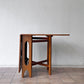 ジェンティーク Jentique ゲートレッグ テーブル gate leg table チーク材 スクエア クロスレッグ バタフライテーブル UKビンテージ 英国家具 ◇