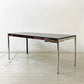 ユーエスエムハラー USMハラー USM Haller モジュラーファニチャー ハラーテーブル ワークデスク W175×D75cm オーク材 ブラック ペントレイ＆ケーブルガイド付き ●