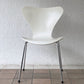 フリッツハンセン Fritz Hansen 3107 セブンチェア ラッカー ホワイト スタッキング アルネ・ヤコブセン デンマーク 北欧家具 A ◇