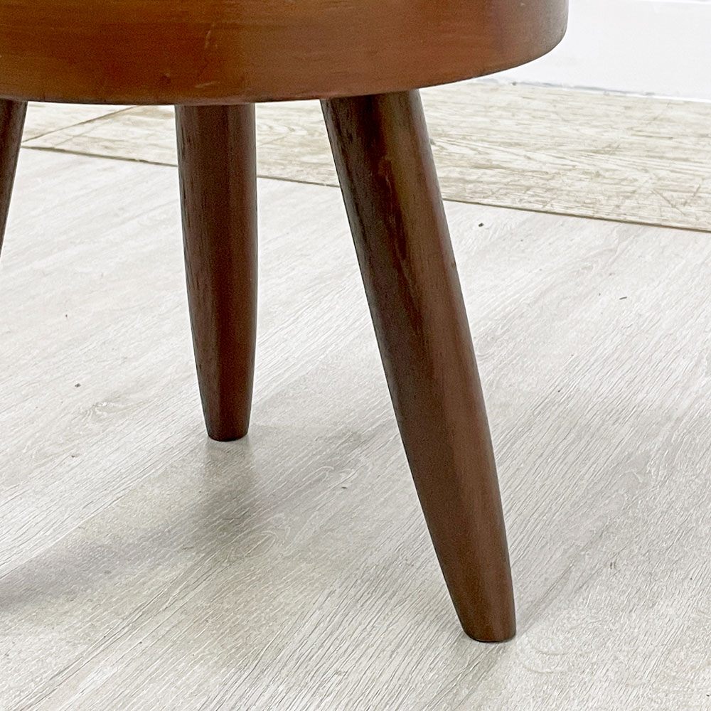 シャルロット・ペリアン Charlotte Perriand ベルジェスツール Berger Stool 無垢材 50's ビンテージ ●