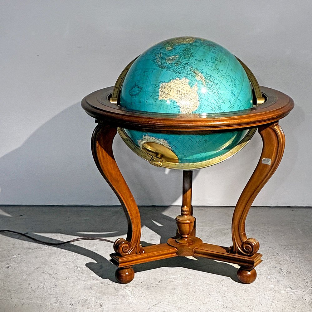 コロンブス COLUMBUS デュオ DUO 地球儀 グローブランプ GLOBE LAMP 物理・行政地図切り替え コロニアル型 ドイツ ●