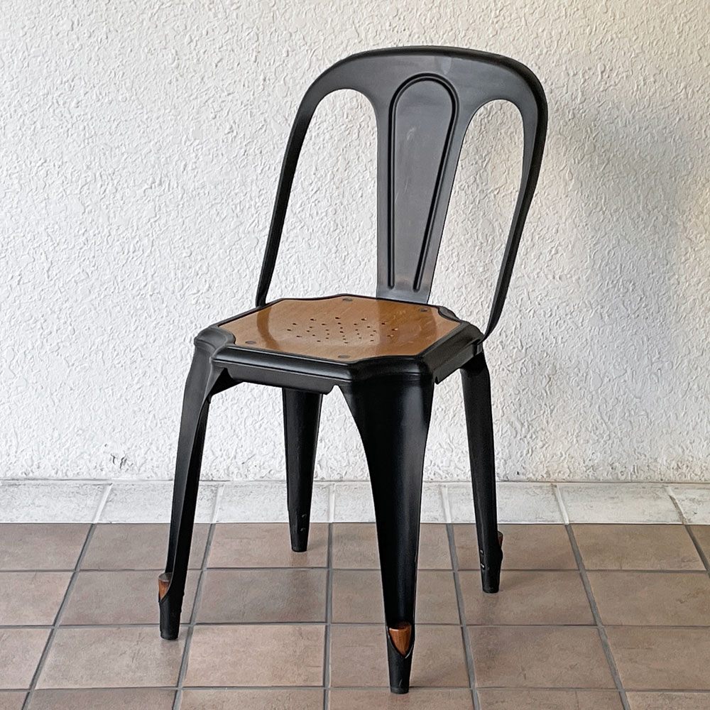 ノーザンオハイオインダストリアル Northern Ohio Industrial マルチプルズチェア Multipls Chair ダイニングチェア スタッキング ブラックスチール インダストリアルデザイン C ◇