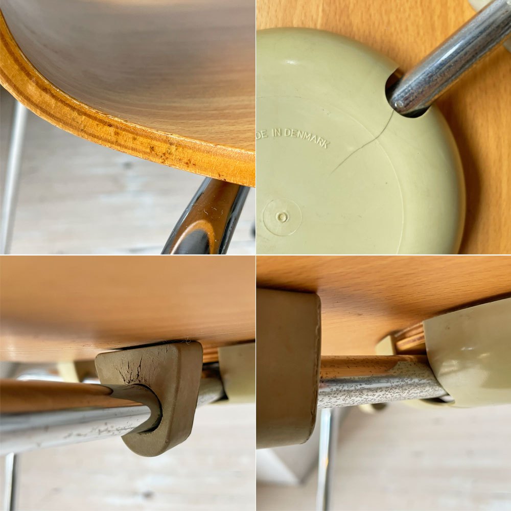 フリッツハンセン Fritz Hansen 3101 アリンコチェア アントチェア 4本脚 ナチュラルビーチ ラッカー仕上げ アルネ・ヤコブセン F ★